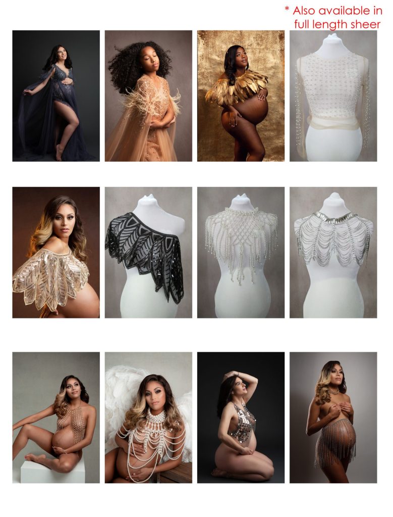 is wardrobe included in my session, client options for maternity sessions, body jewelry