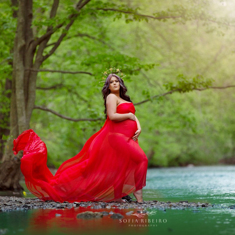 Baby Boy River Maternity Session