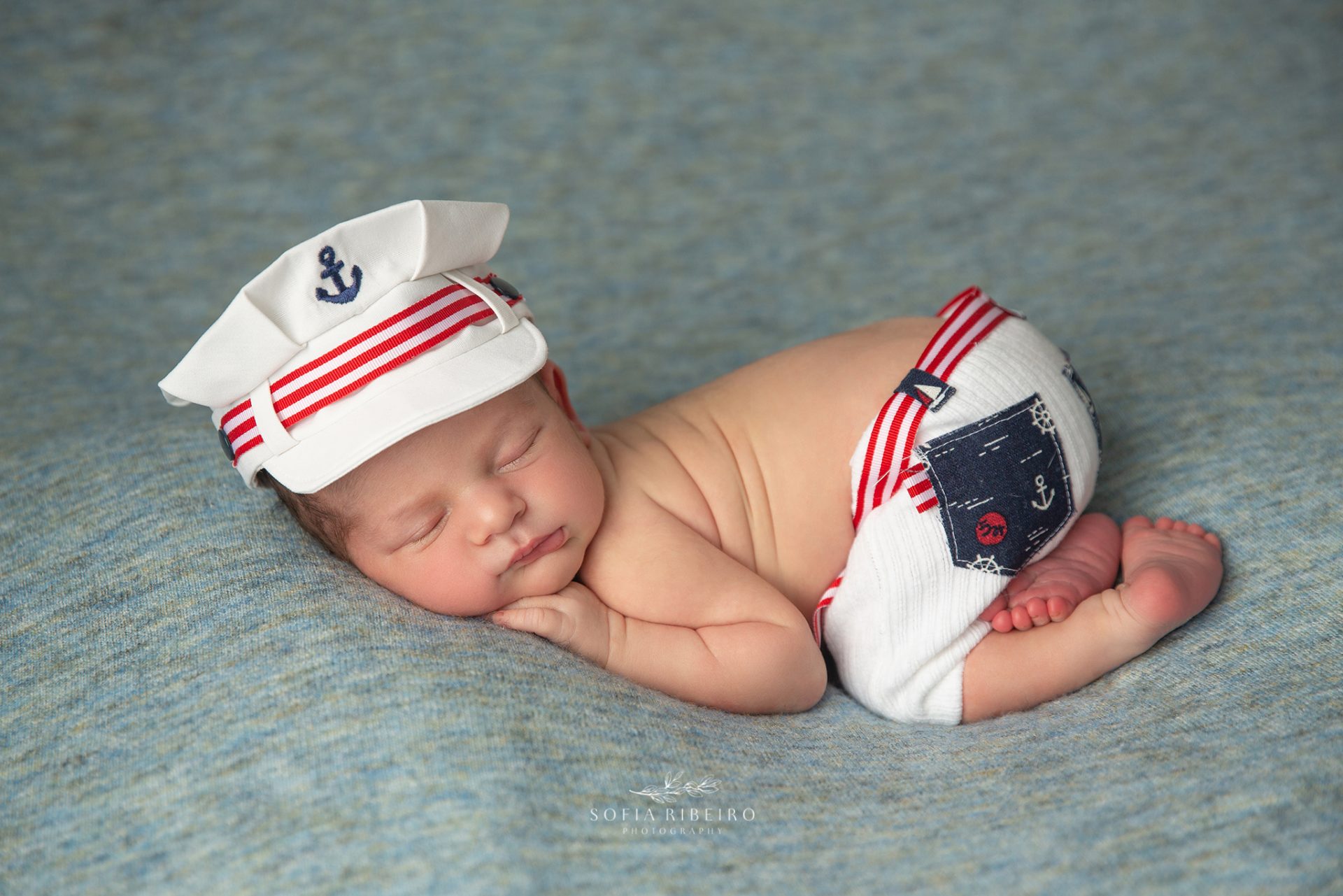sailor themed newborn session
