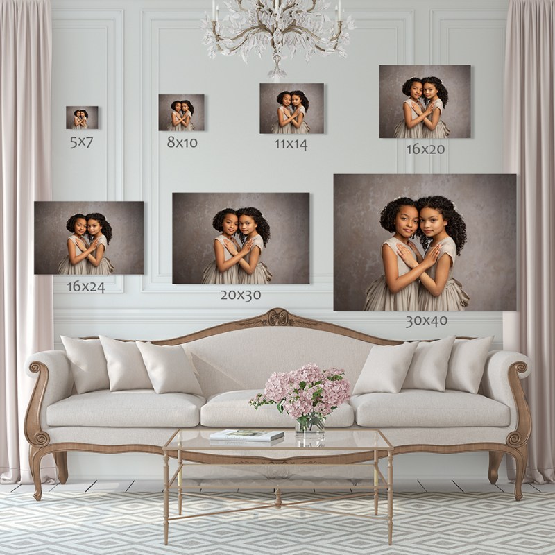 What is the best size for Canvas prints?