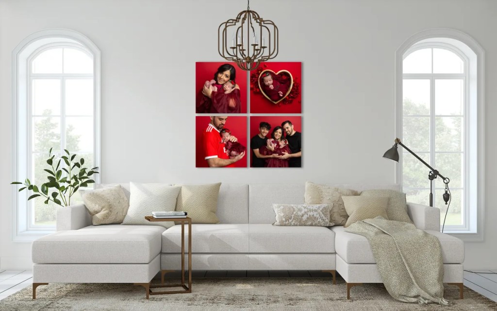 square canvas grouping of four