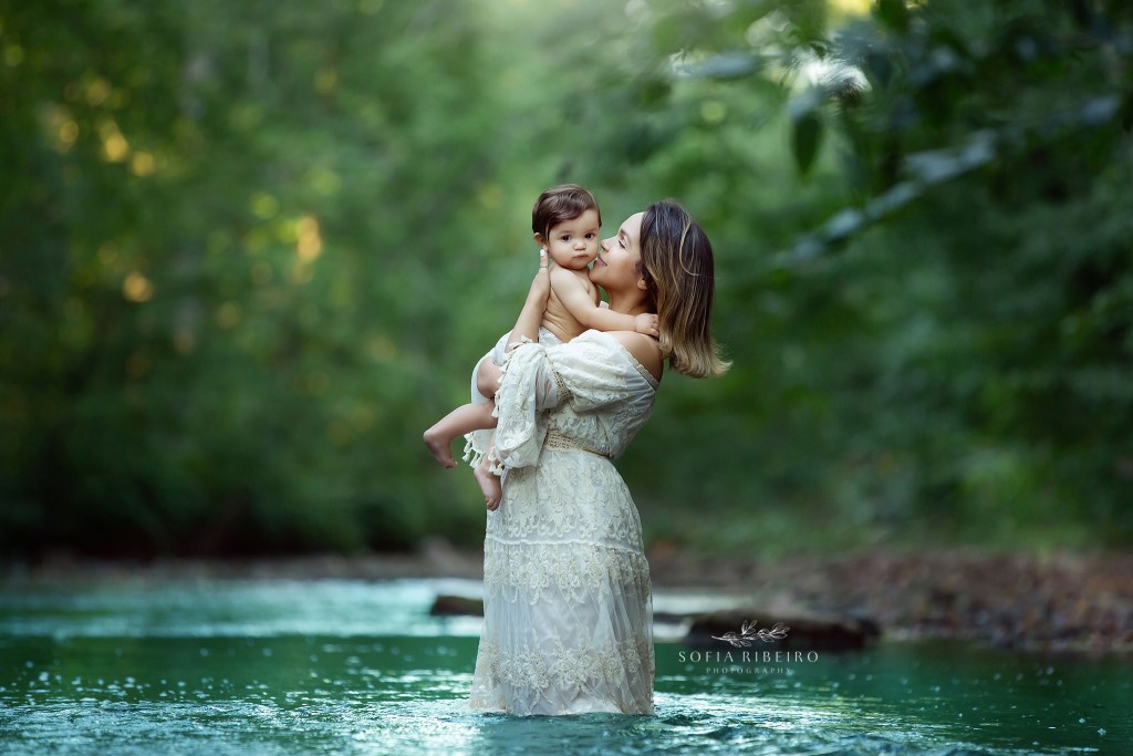 union county nj family photographer river session mom and baby