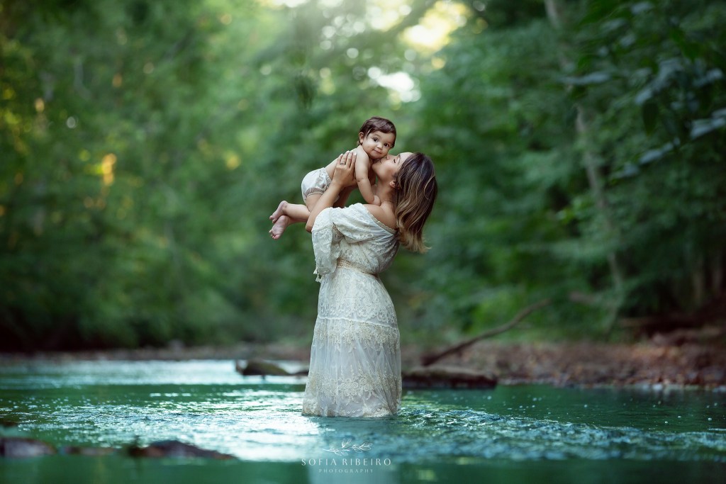 union county nj family photographer river session mom and baby