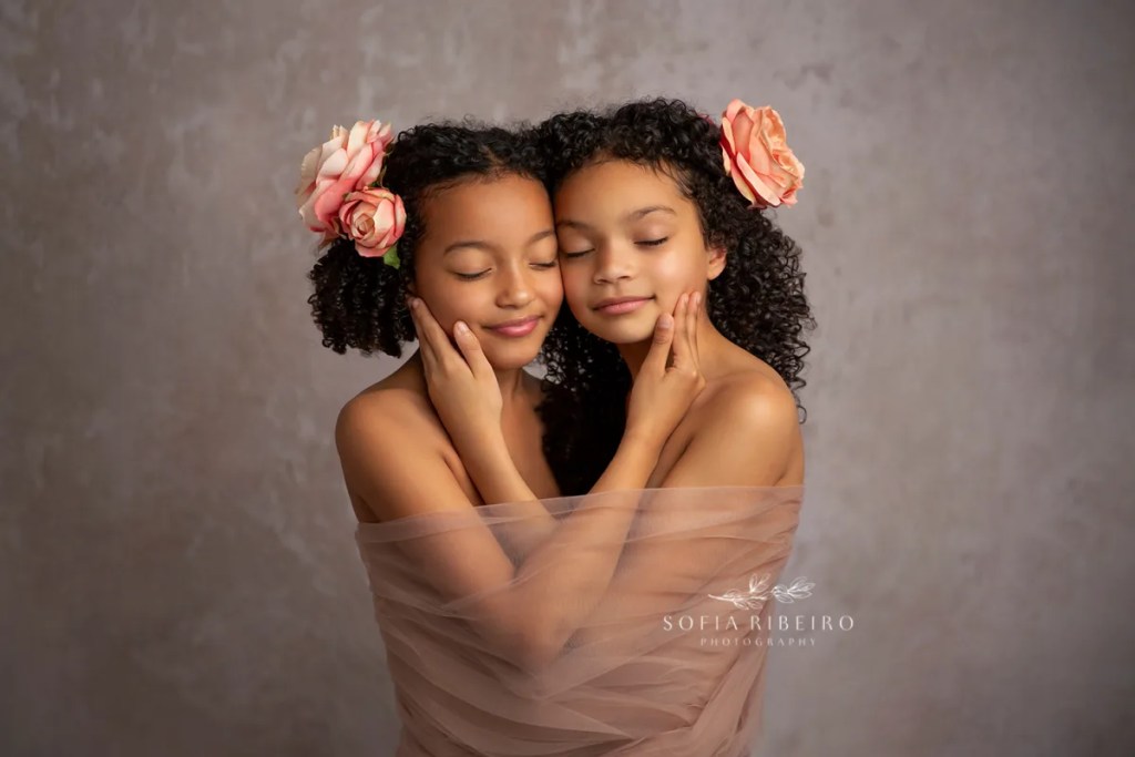 bergen county twin sisters portrait session, fine art childrens photographer nj