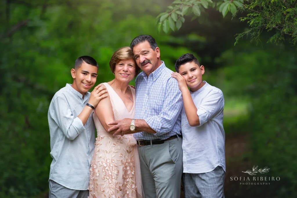 grandparents family session, grandparents with grandsons