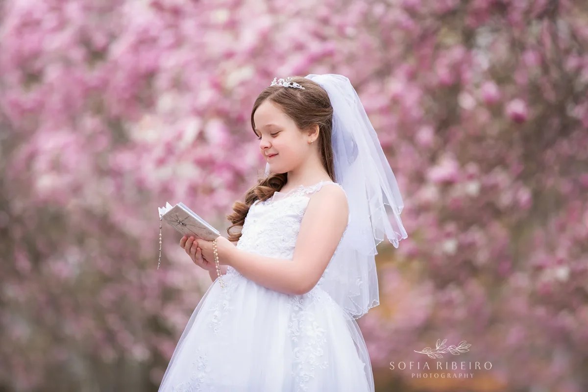 Cherry Blossom Communion Photos – Newark, NJ