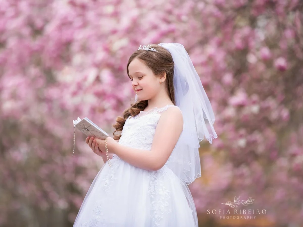 Cherry Blossom Communion Photos – Newark, NJ