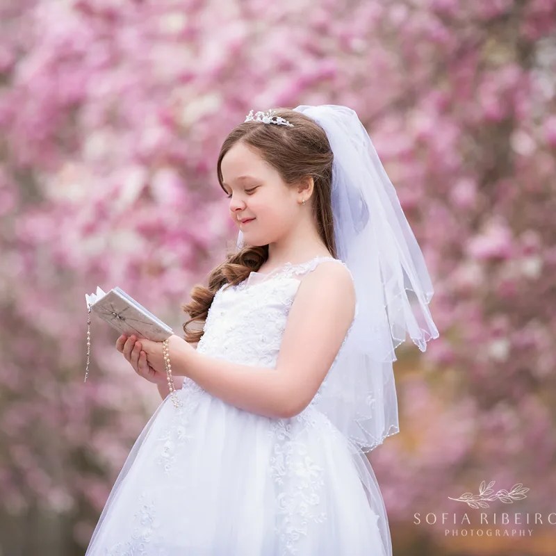 Cherry Blossom Communion Photos – Newark, NJ
