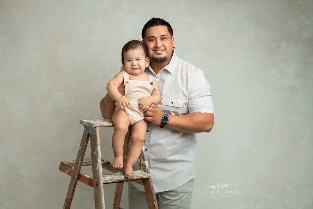 south jersey family photographer, dad with baby boy