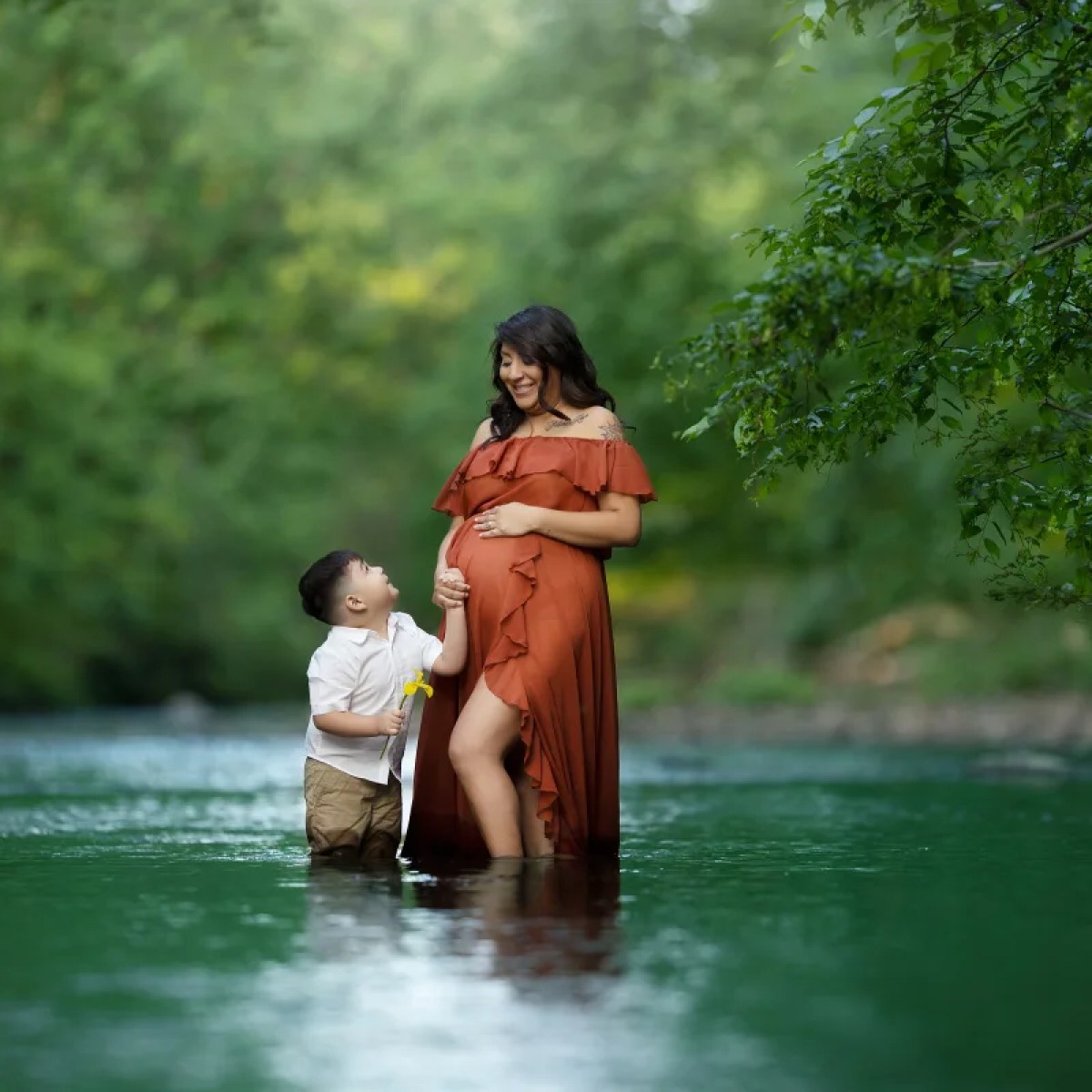 NJ River Maternity Session
