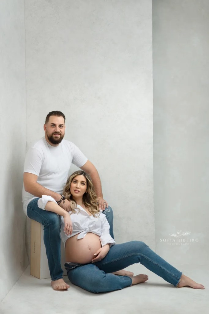 nj maternity photography denim inspired session 