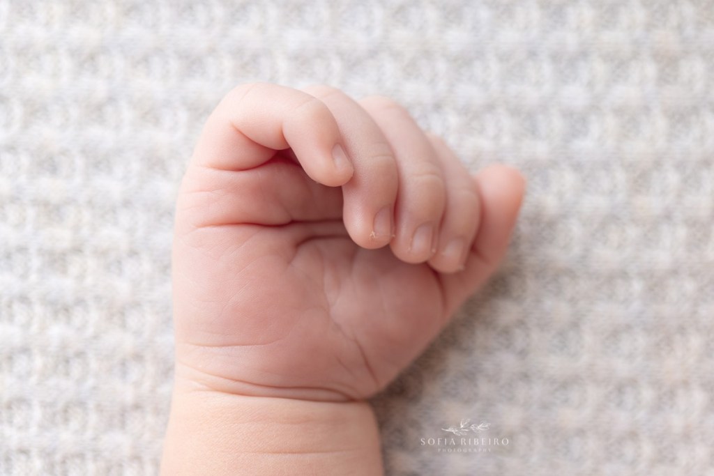 a sweet macro shot of baby's tiny fingers