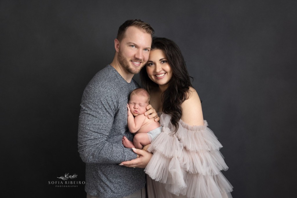 north bergen nj newborn photographer, family portrait with parents