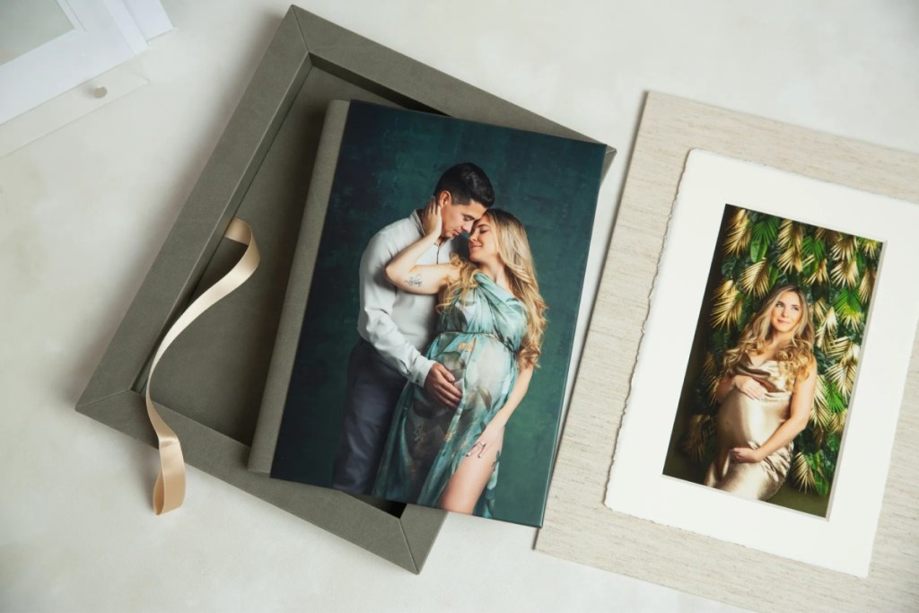 new jersey maternity photographer, custom album and fine art print