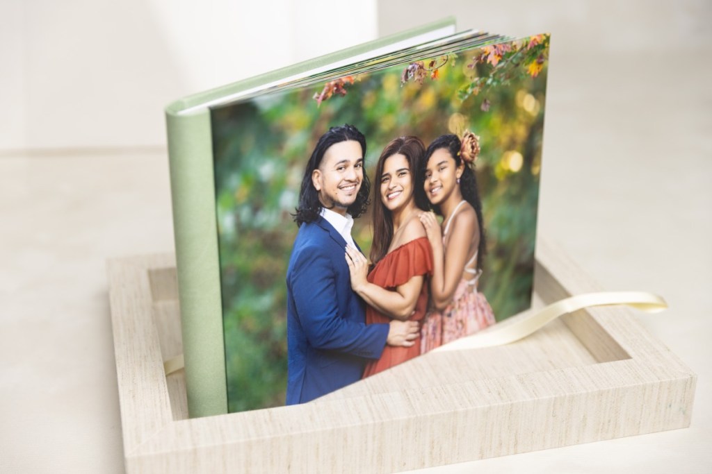 album sample of a family photo session with nj family photographer