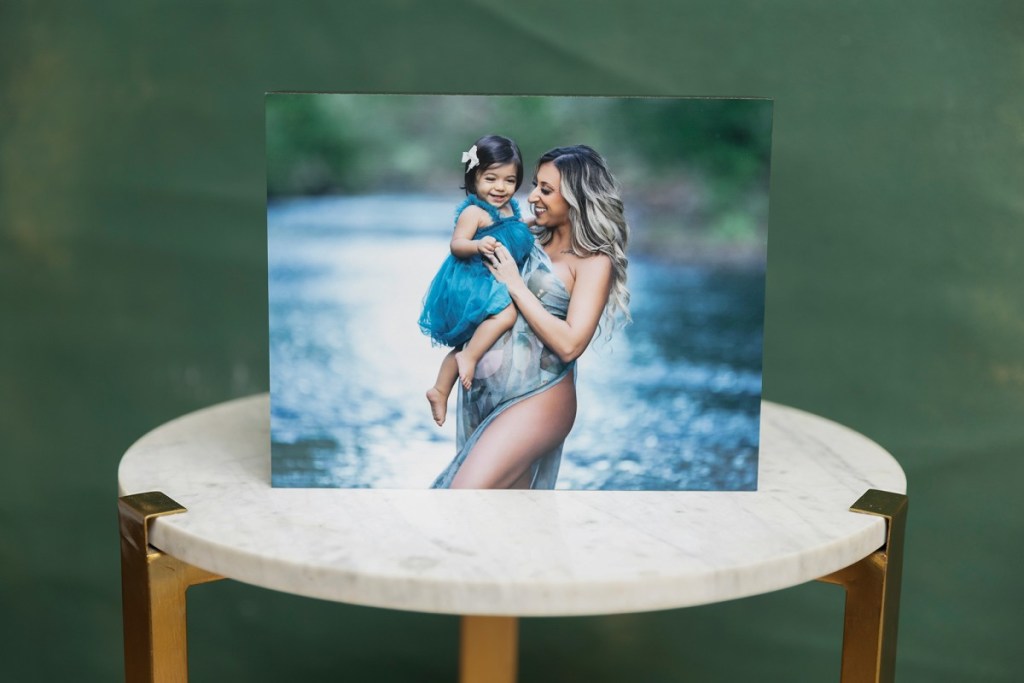 sample of wall art from a nj maternity photography session