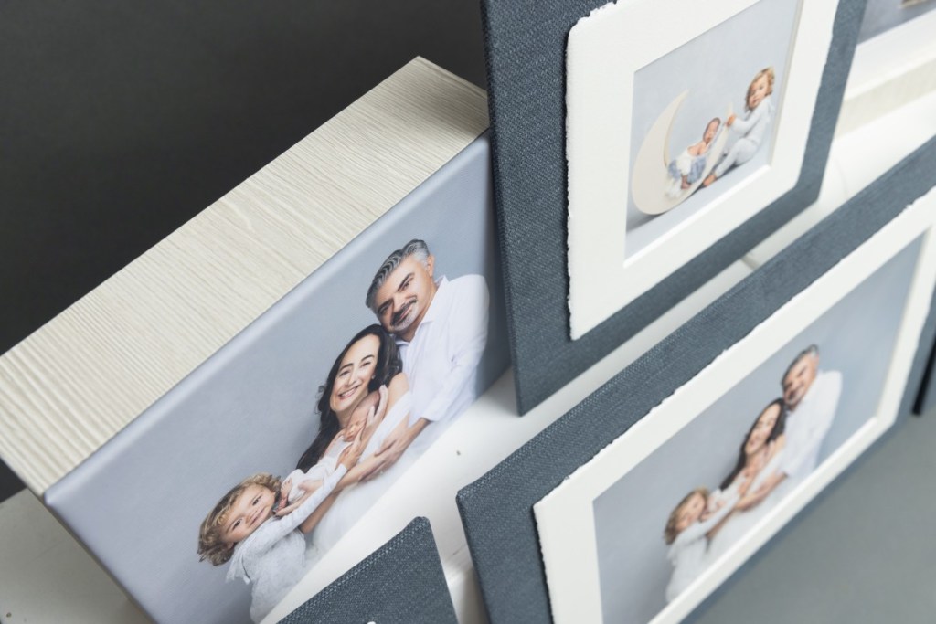 sample of wall art from a nj newborn photography session