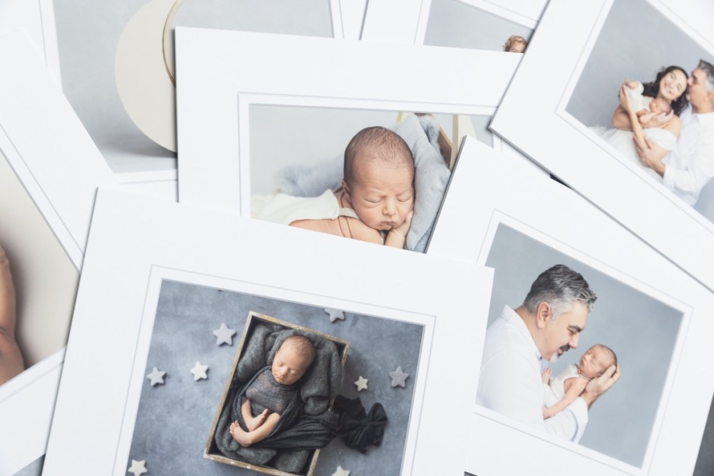 sample of wall art from a nj newborn photography session