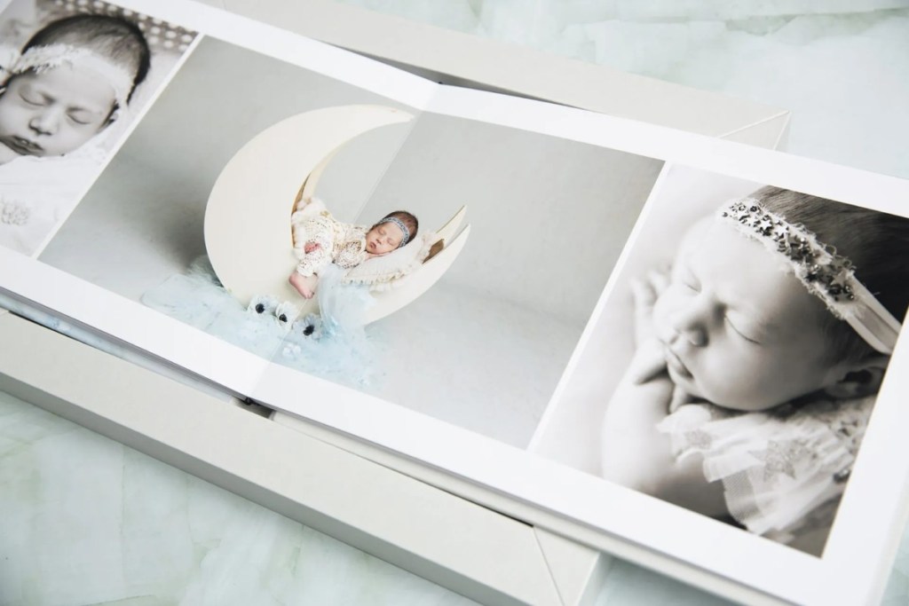 custom baby albums for clients