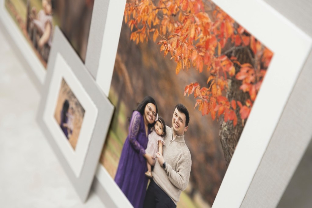 wall art from a nj family photo session outdoors in fall