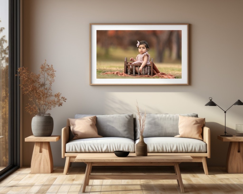big wall art portrait of toddler from a session with a new jersey childrens photographer