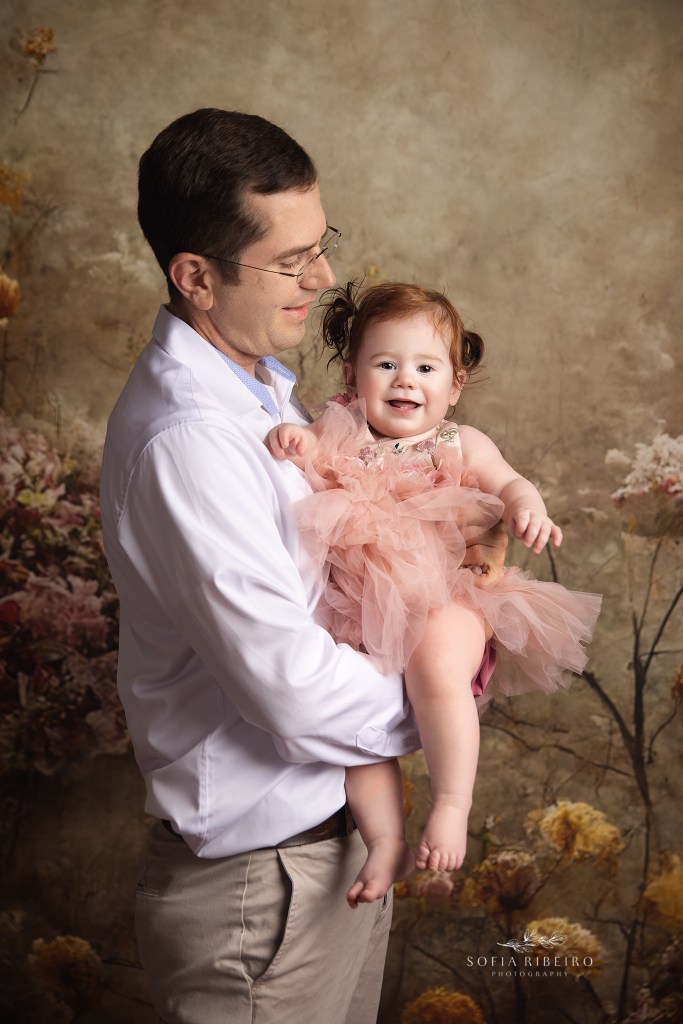 dad and daughter pose for a photo in wallington, nj