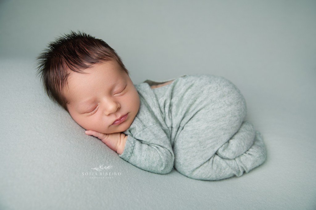a bum up pose captured by dover nj newborn photographer