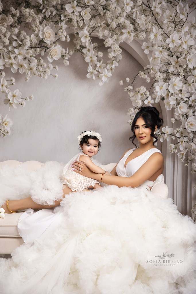 mom and baby share a sweet mommy and me moment during portraits in edison nj