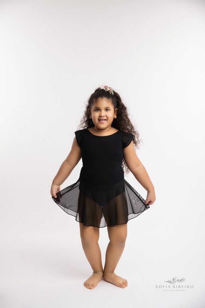 a solo portrait of big sister in her tutu