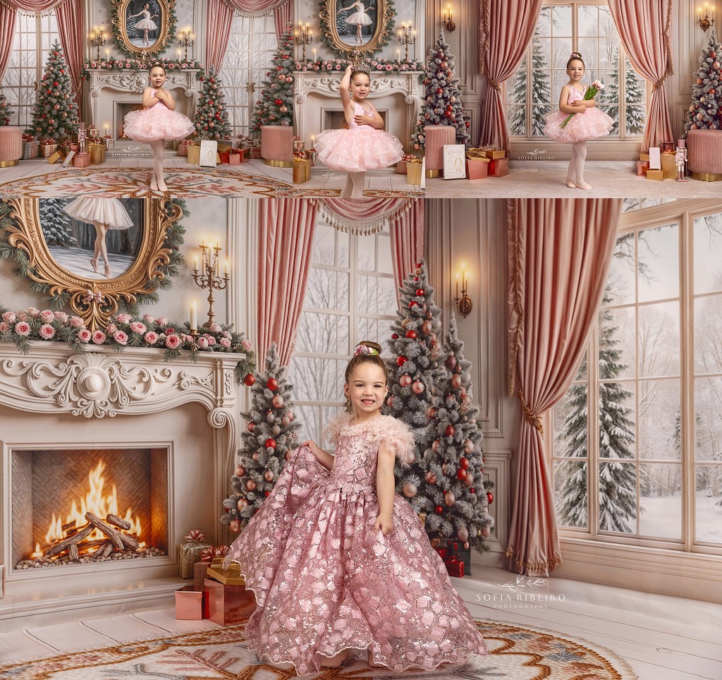 2025 holiday mini session nutcracker pink themed ballerina christmas set in nj
