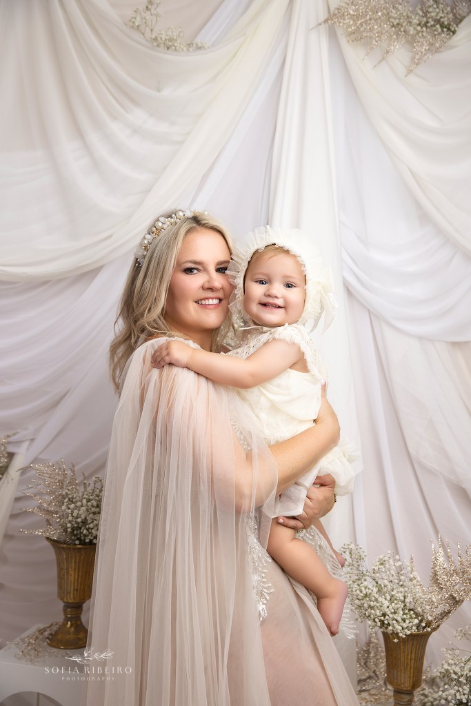 a mother daughter photo session captures the sweet innocence of babies and moms love