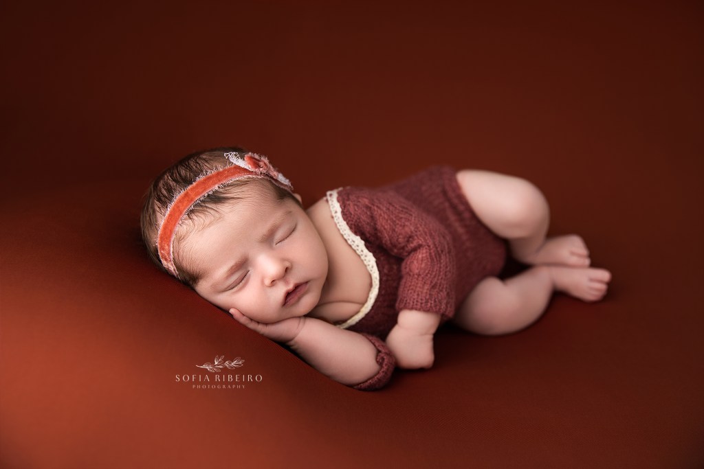 newborn photography in south new jersey, in shades of autumn for a baby girl