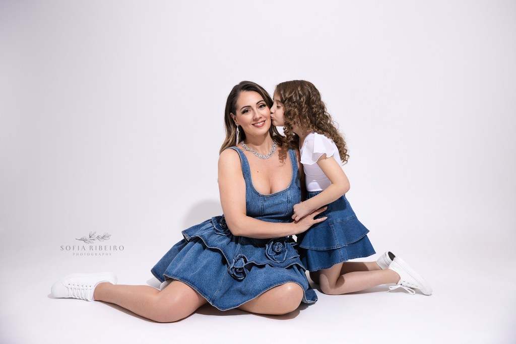 mother and daughter share a sweet moment during a session with nj mommy and me photographer sofia ribeiro photography