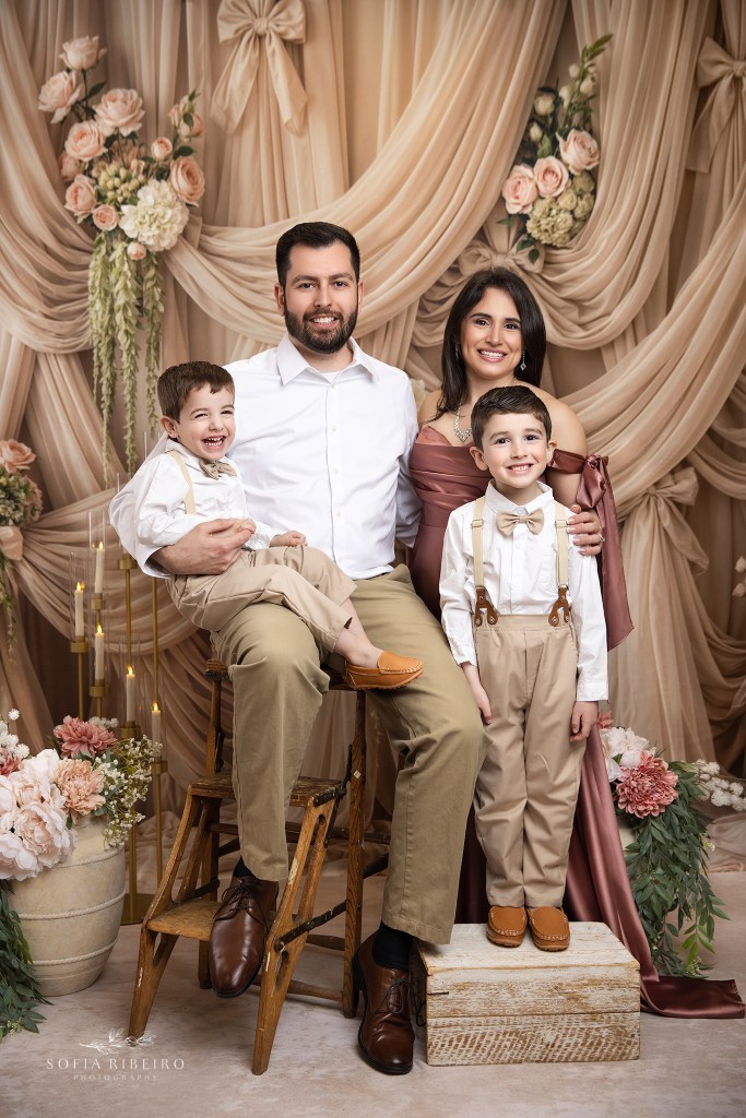 a sweet family photo with dad
