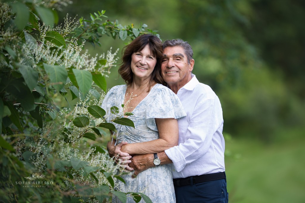 grandmother and grandfather posed together during an nj family photography session